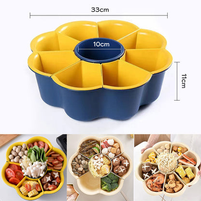 [Practical Gift Choice] Rotating Hot Pot Dish Vegetable Drainer Tray