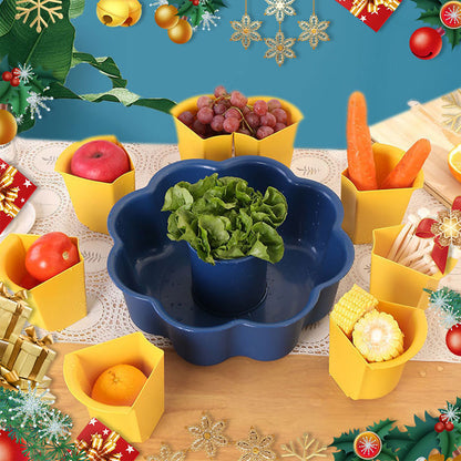 [Practical Gift Choice] Rotating Hot Pot Dish Vegetable Drainer Tray