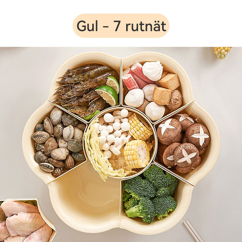 [Practical Gift Choice] Rotating Hot Pot Dish Vegetable Drainer Tray