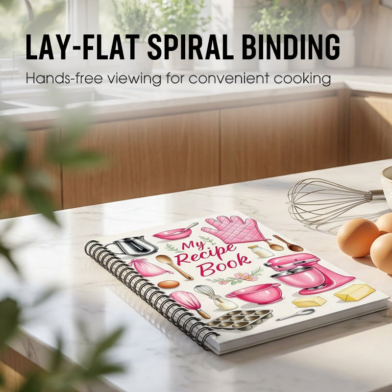 ✨🔥104 Sheets Notebook for Recipes📓